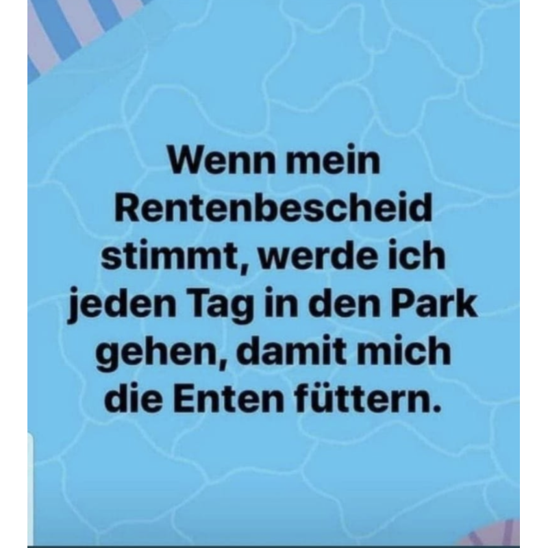 Rentnerfütterung durch Enten