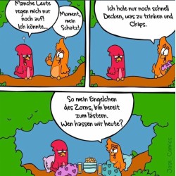 beste Freunde hassen immer zusammen
