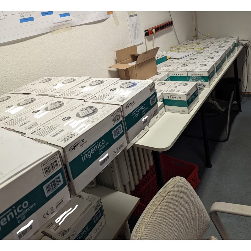 Ingenico Kartenleser Orga 6141 warten auf Installation